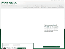 Tablet Screenshot of hotelubaldo.com